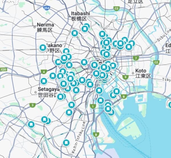 Japan maps - Tokyo