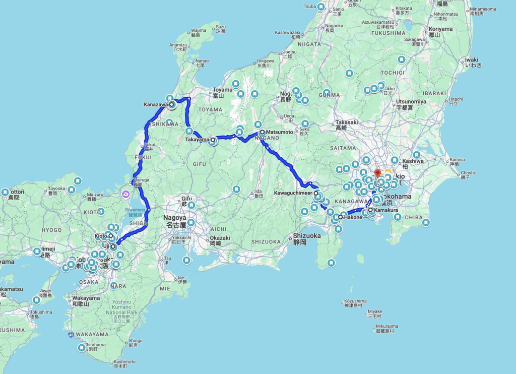 De 7 beste Japanse autoroutes – Kitsune Travel Route1 - Honshu