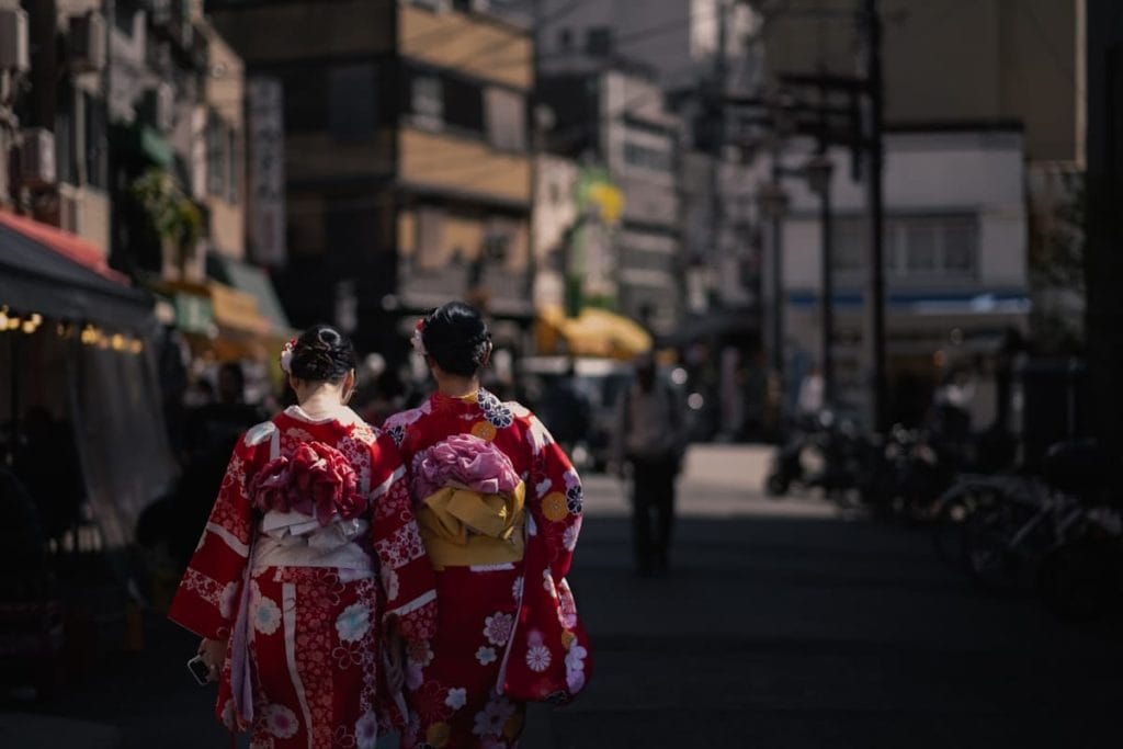 Kimono verhuur en fotoshoot bij Nara Park