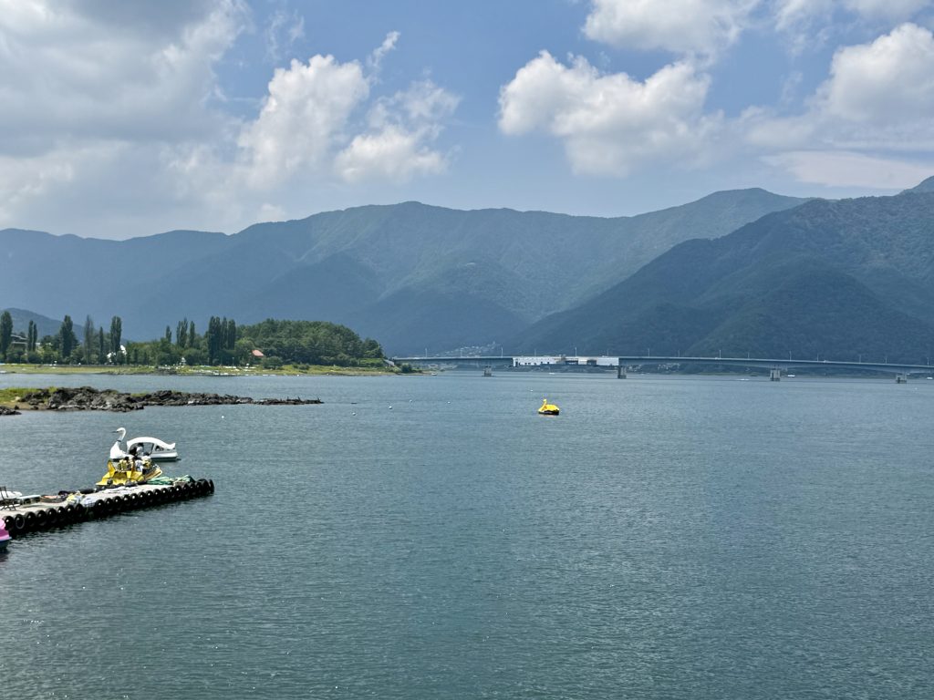 Fuji Five Lakes Boats on Lake