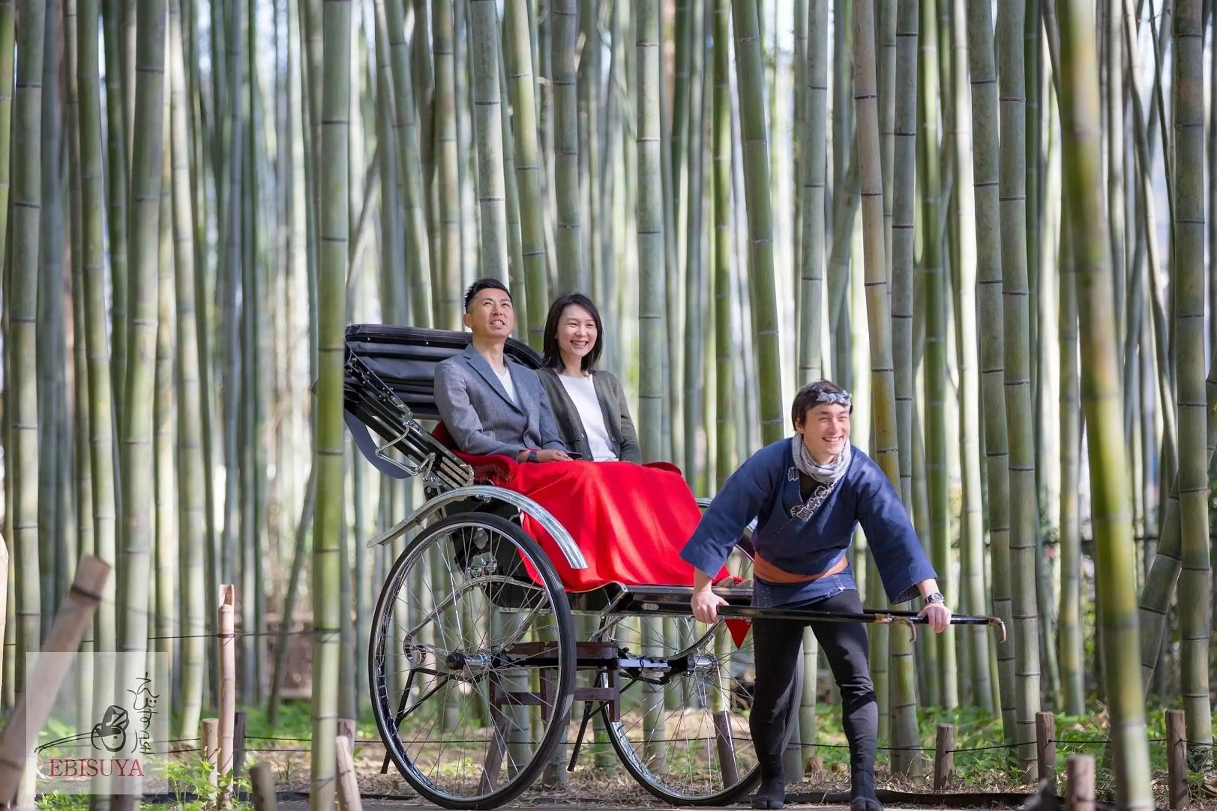 Riksja door Arashiyama