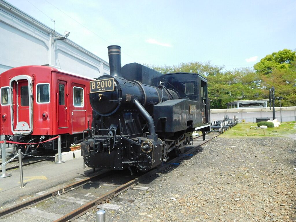 Stoomlocomotief bij het Kyoto Railway Museum