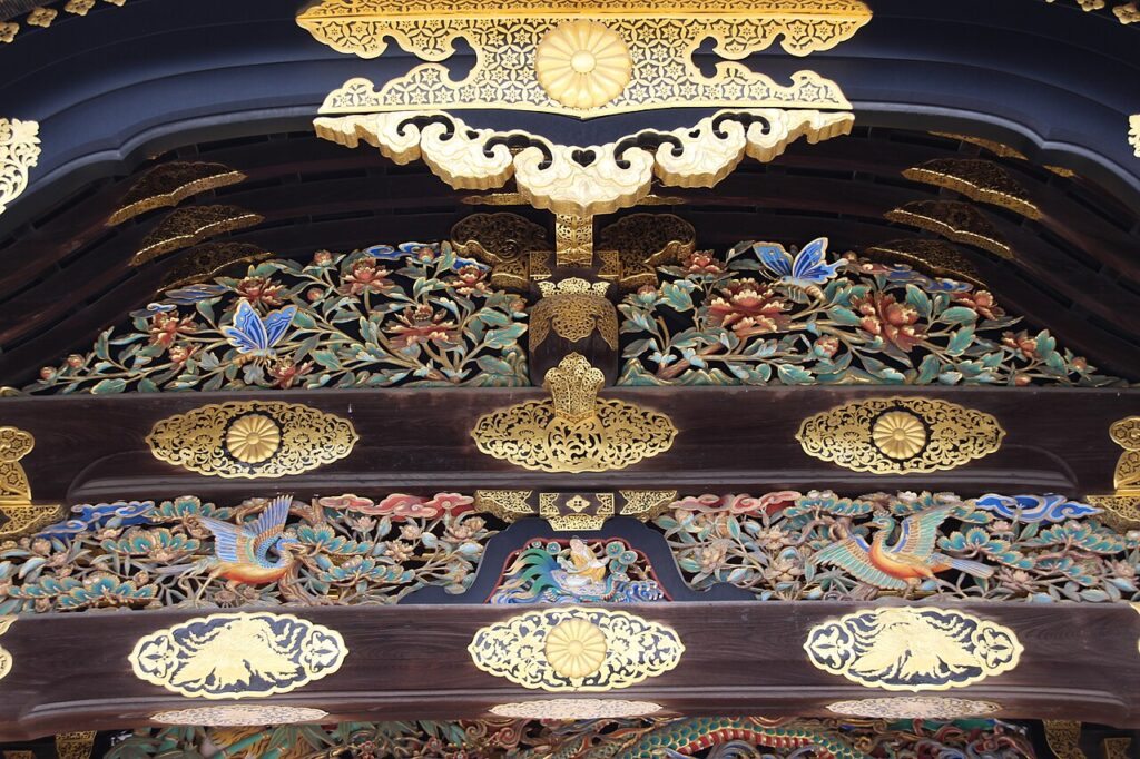 De Karamon-poort van Nijo-jo in Kyoto