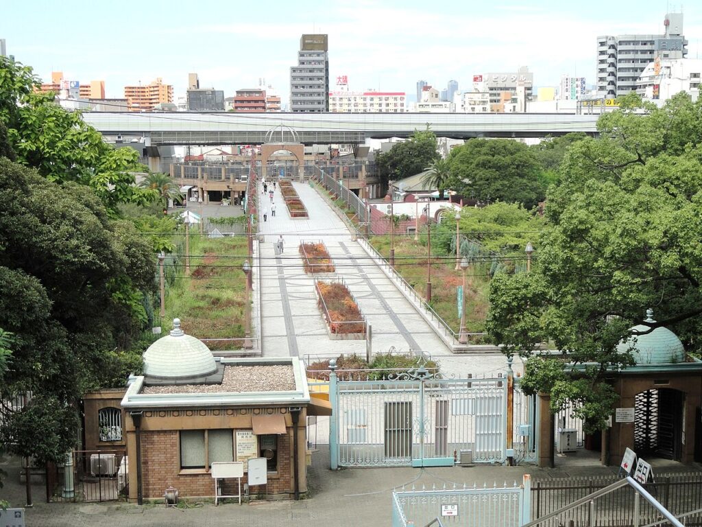 Een dier in Tennoji Zoo in Osaka